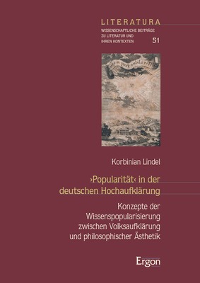Cover: 9783956509599 | 'Popularität' in der deutschen Hochaufklärung | Korbinian Lindel
