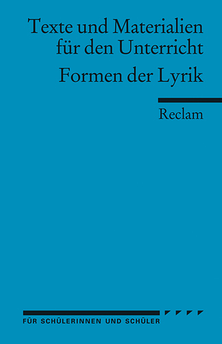 Cover: 9783150150467 | Formen der Lyrik | Für d. Sek.II | Peter Bekes | Taschenbuch