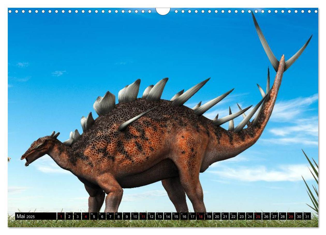 Bild: 9783435567799 | Dinosaurier. Urzeitliche Giganten (Wandkalender 2025 DIN A3 quer),...