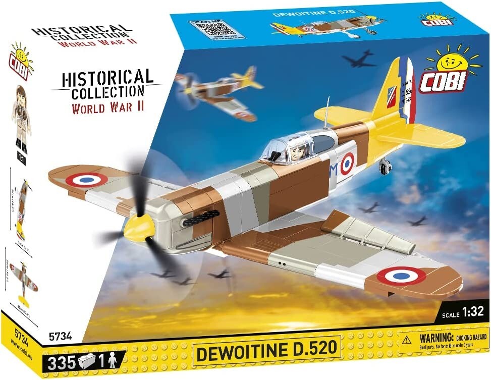 Cover: 5902251057343 | COBI Historical Collection 5734 - Dewoitine D.520, Jagdflugzeug,...