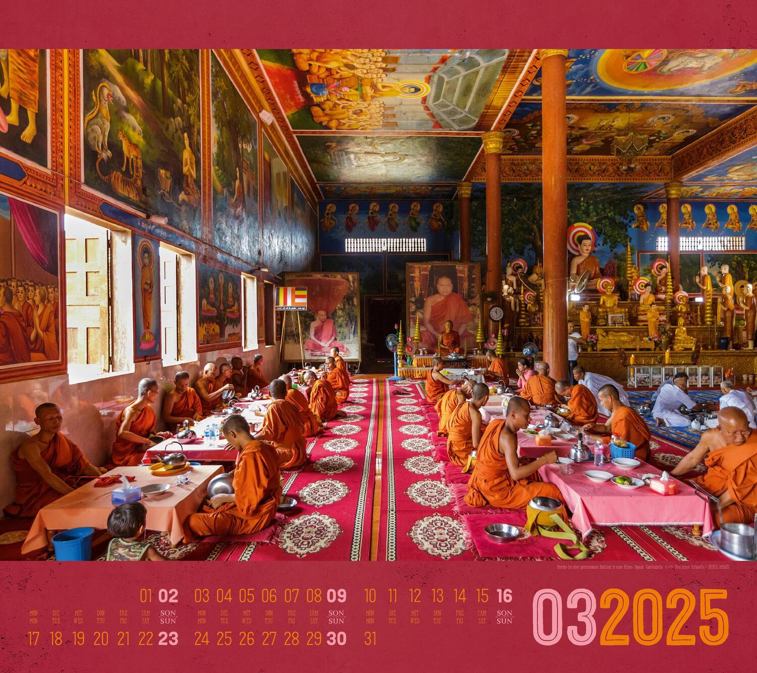 Bild: 9783838425139 | World of Food - Kulinarische Weltreise Kalender 2025 | Kunstverlag