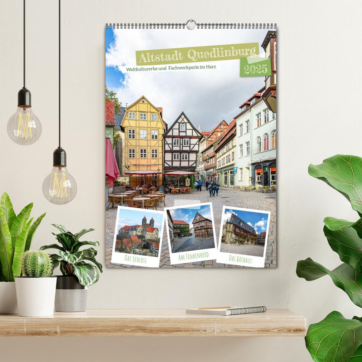 Bild: 9783435883394 | Altstadt Quedlinburg (Wandkalender 2025 DIN A2 hoch), CALVENDO...