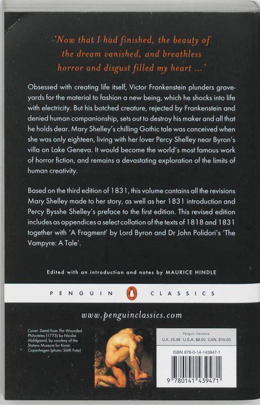 Rückseite: 9780141439471 | Frankenstein | Mary Shelley | Taschenbuch | B-format paperback | 2003