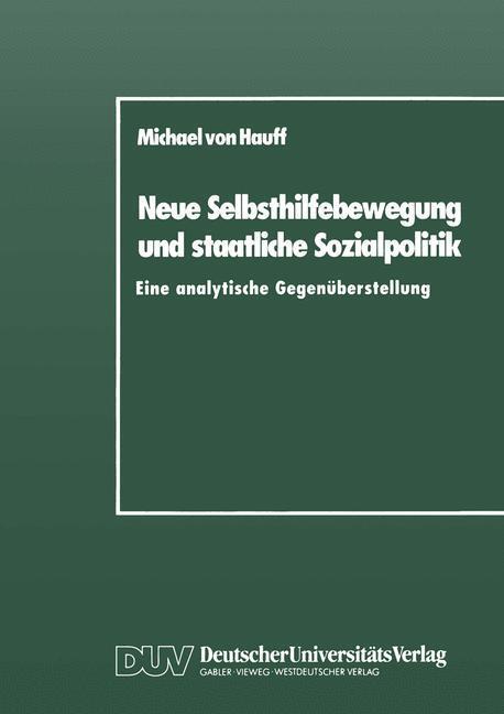 Cover: 9783824440092 | Neue Selbsthilfebewegung und staatliche Sozialpolitik | Hauff | Buch