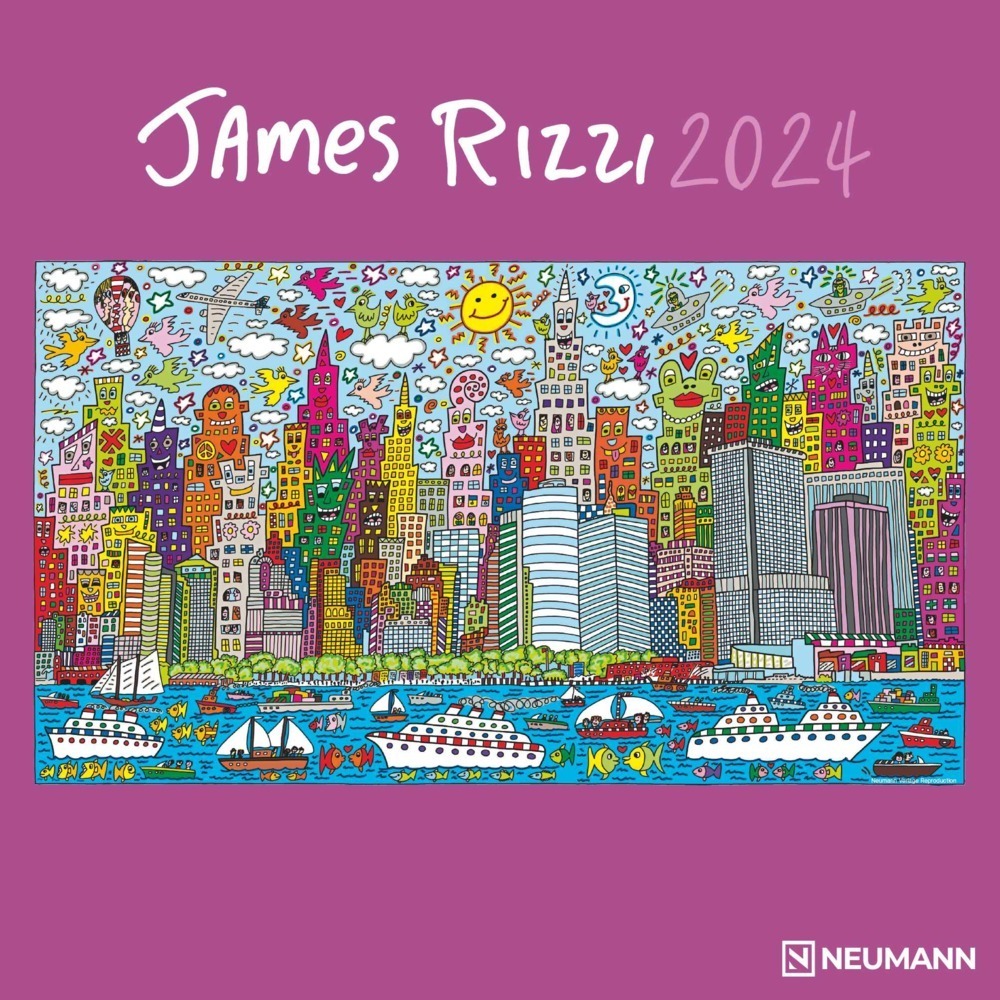 Cover: 4002725986504 | James Rizzi 2024 - Wand-Kalender - Broschüren-Kalender - 30x30 -...