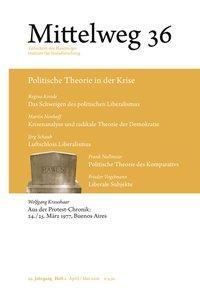 Cover: 9783868547368 | Mittelweg 36 - Politische Theorie in der Krise | Kreide | Taschenbuch