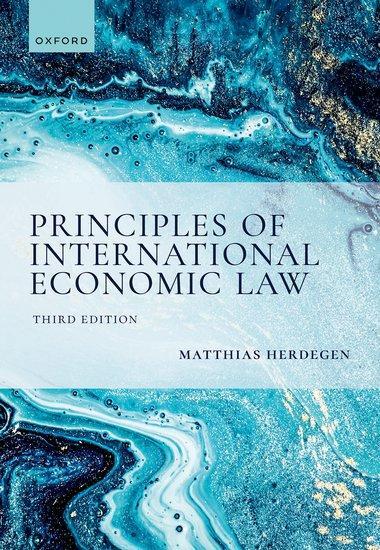 Cover: 9780198897842 | Principles of International Economic Law, 3e | Matthias Herdegen