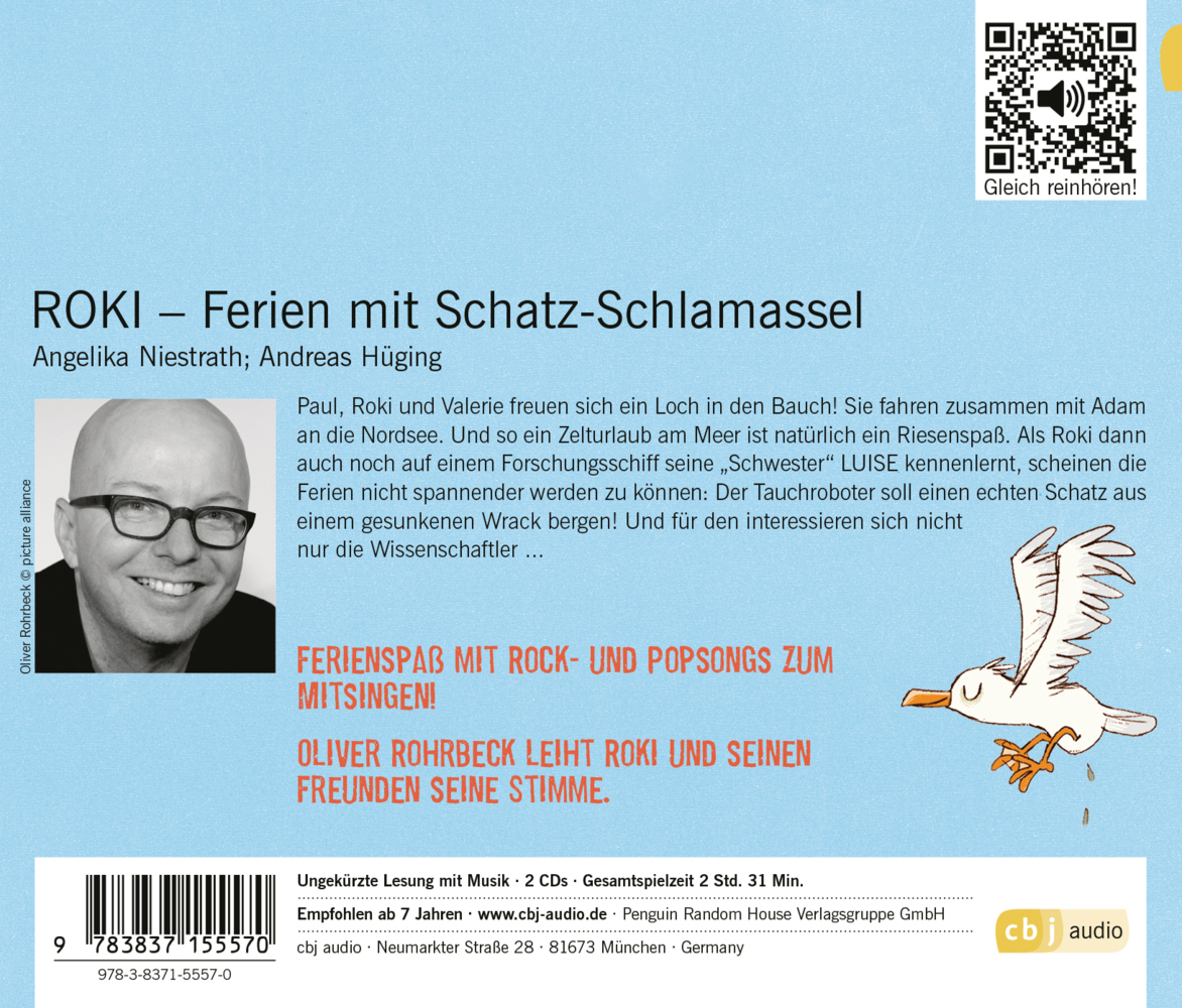 Bild: 9783837155570 | ROKI - Ferien mit Schatz-Schlamassel, 2 Audio-CD | Hüging (u. a.) | CD