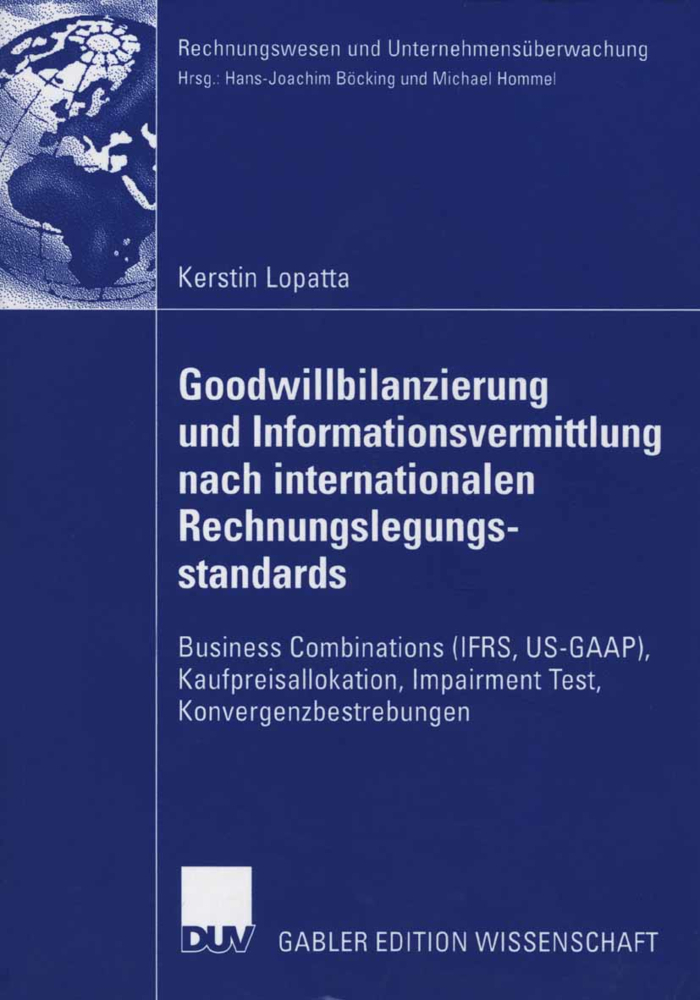 Cover: 9783835003620 | Goodwill-Bilanzierung und Informationsvermittlung nach...