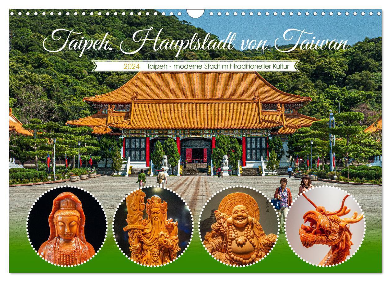 Cover: 9783675442269 | Taipeh, Hauptstadt von Taiwan (Wandkalender 2024 DIN A3 quer),...
