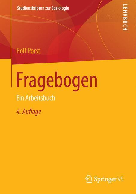Cover: 9783658021177 | Fragebogen | Ein Arbeitsbuch | Rolf Porst | Taschenbuch | Paperback