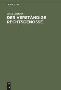 Cover: 9783112327098 | Der verständige Rechtsgenosse | Ernst E. Hirsch zum 75. Geburtstag