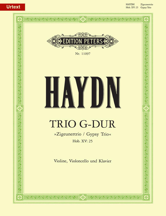 Cover: 9790014109073 | Trio für Violine, Violoncello und Klavier G-Dur Hob. XV: 25 | Hecht