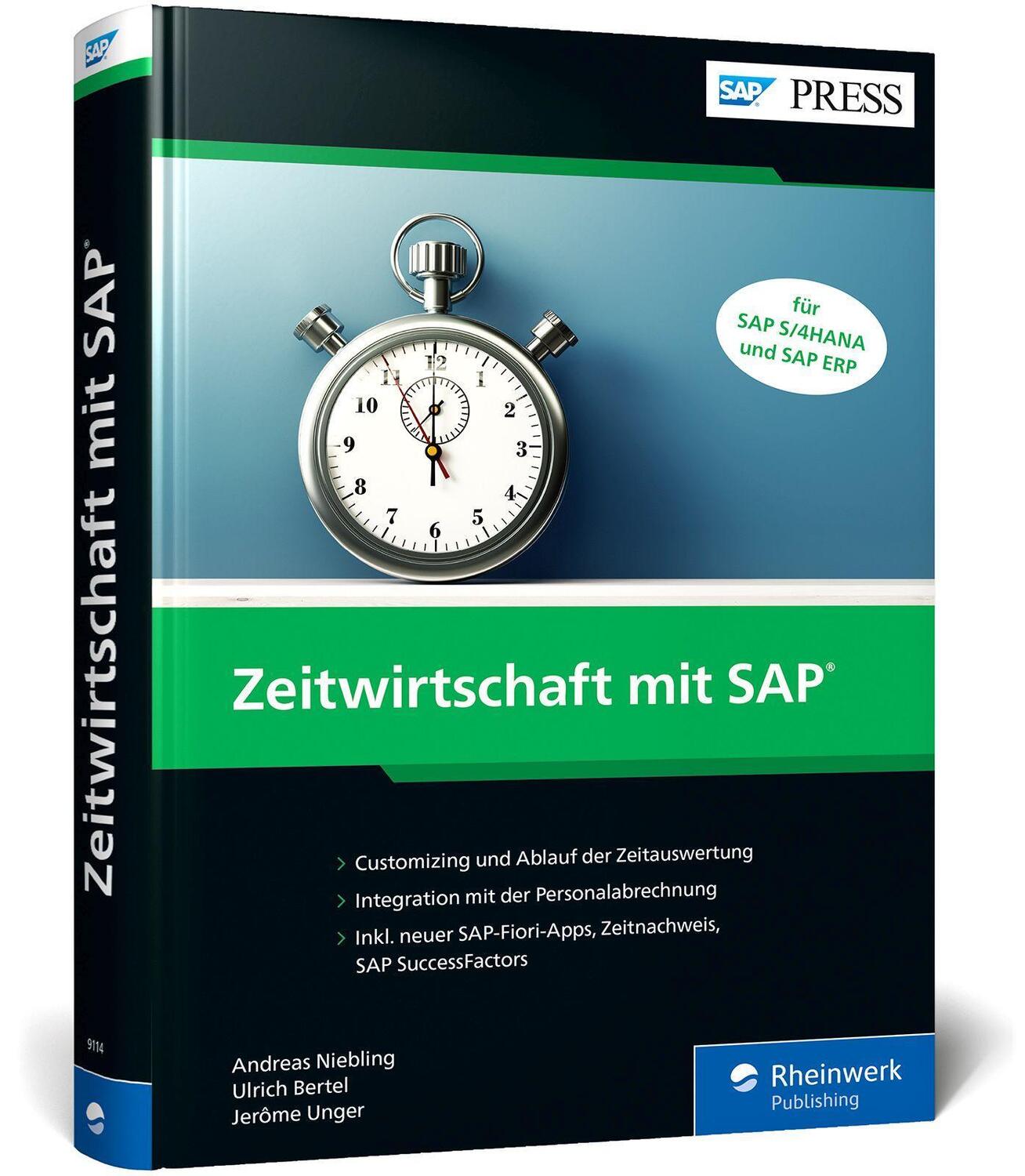 Cover: 9783836291149 | Zeitwirtschaft mit SAP | Andreas Niebling (u. a.) | Buch | SAP Press