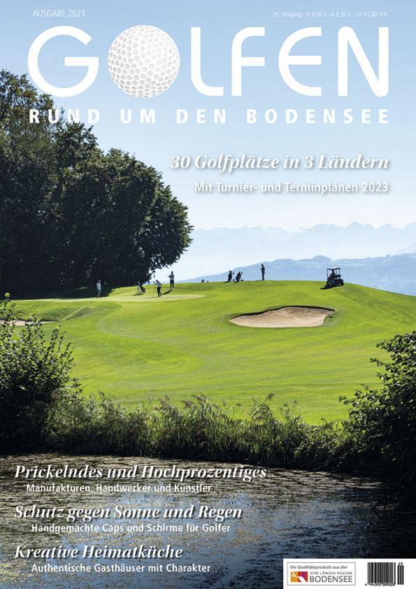 Cover: 9783797707840 | Golfen rund um den Bodensee 2023 | 30 Golfplätze in 3 Ländern | Herr