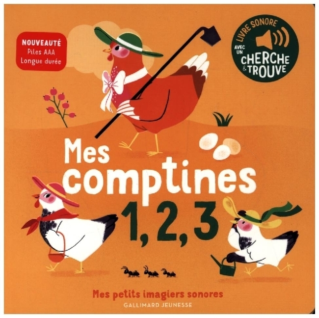 Cover: 9782075162227 | Mes comptines 1, 2, 3 | Des sons à écouter, des images à regarder