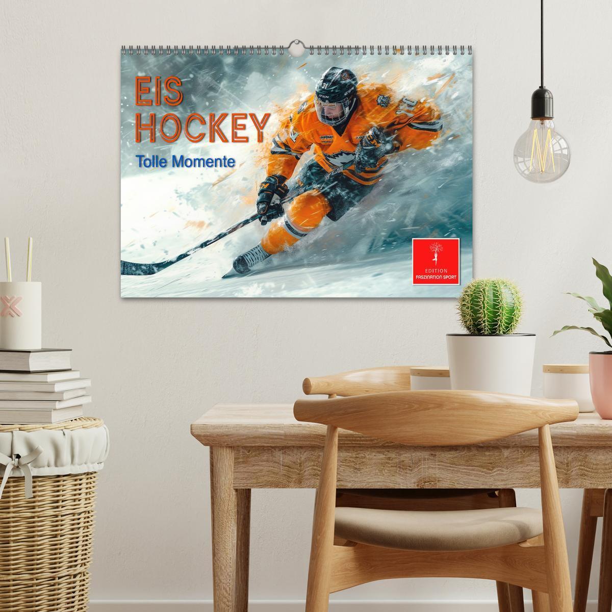 Bild: 9783383776939 | Eishockey - tolle Momente (Wandkalender 2025 DIN A3 quer), CALVENDO...