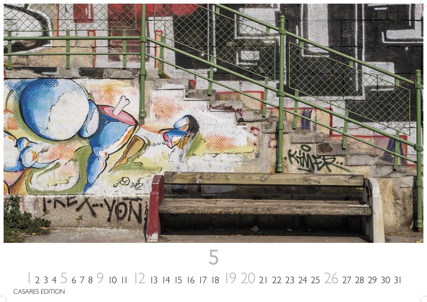 Bild: 9789918618491 | Berlin Street Art 2024 L 35x50cm | H.W. Schawe | Kalender | 14 S.