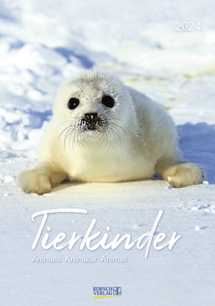 Cover: 9783731869009 | Tierkinder 2024 | Korsch Verlag | Kalender | Spiralbindung | 13 S.