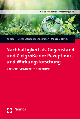 Cover: 9783848782215 | Nachhaltigkeit als Gegenstand und Zielgröße der Rezeptions- und...