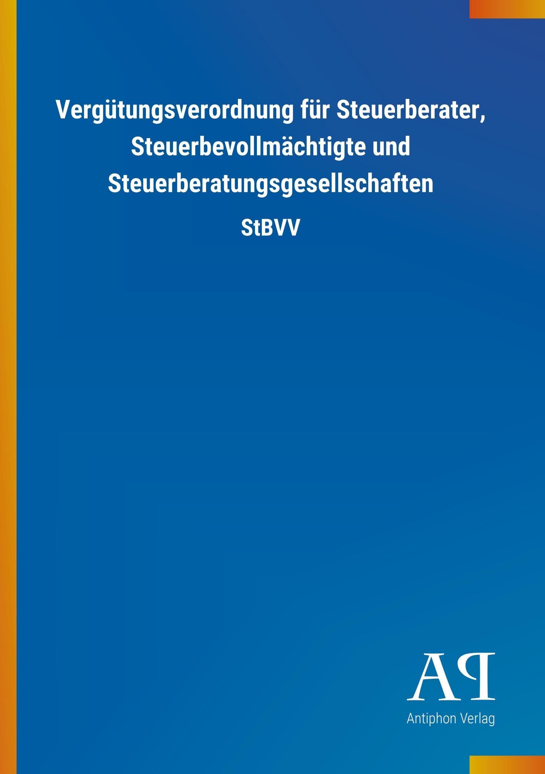 Cover: 9783731411437 | Vergütungsverordnung für Steuerberater, Steuerbevollmächtigte und...