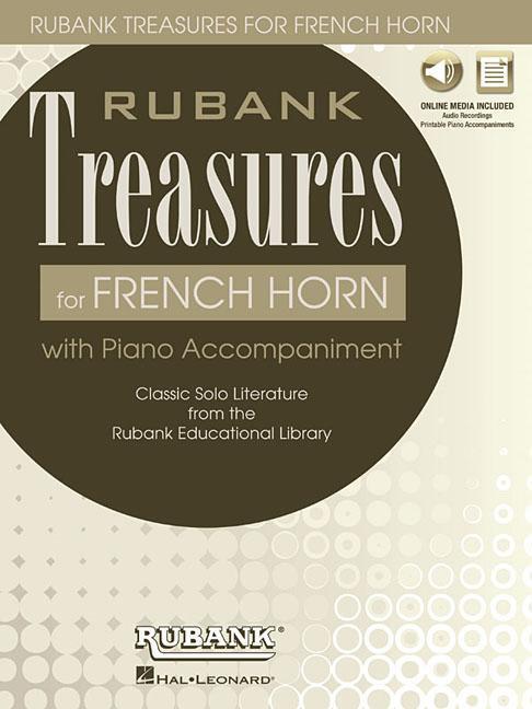 Cover: 9781480352506 | Rubank Treasures for French Horn: Book with Online Audio (Stream or...