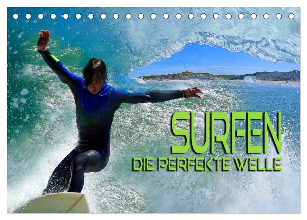 Cover: 9783675896093 | Surfen - die perfekte Welle (Tischkalender 2024 DIN A5 quer),...