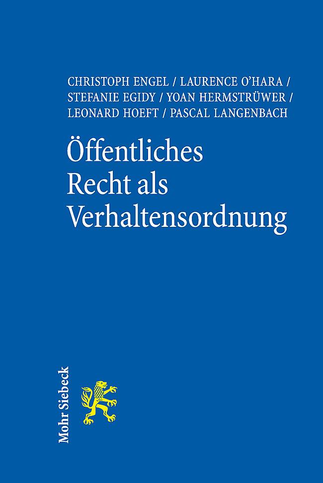 Cover: 9783161625763 | Öffentliches Recht als Verhaltensordnung | Ein neues Paradigma | Buch