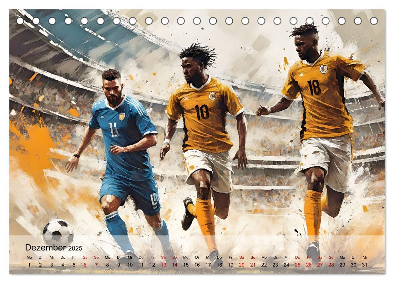 Bild: 9783457178904 | Fußball - Finale (Tischkalender 2025 DIN A5 quer), CALVENDO...