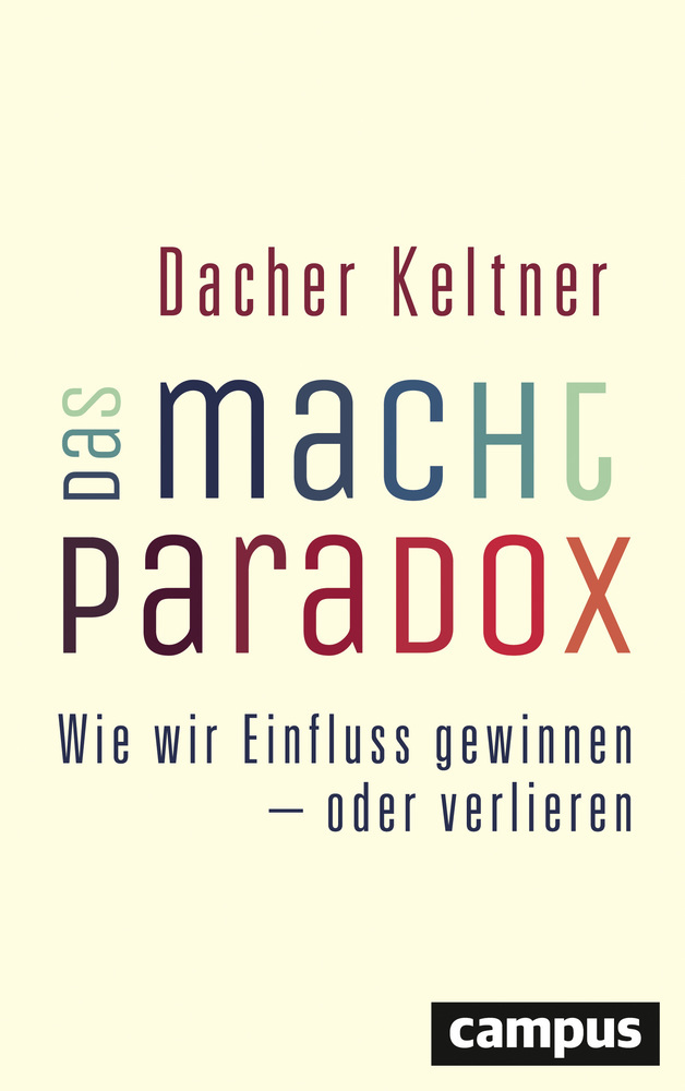 Cover: 9783593399072 | Das Macht-Paradox | Wie wir Einfluss gewinnen - oder verlieren | Buch