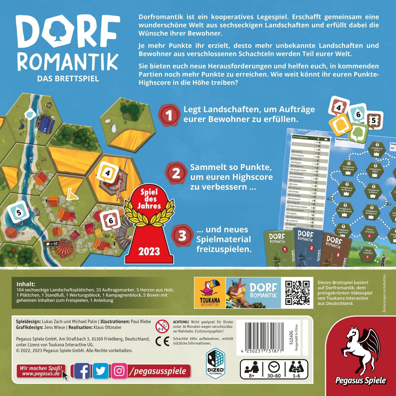 Bild: 4250231731877 | Dorfromantik - Das Brettspiel *Spiel des Jahres 2023* | Lukas Zach