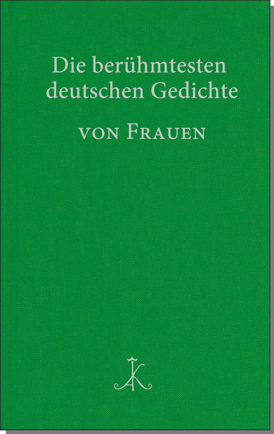 Cover: 9783520867018 | Die berühmtesten deutschen Gedichte von Frauen | Möhrmann (u. a.)