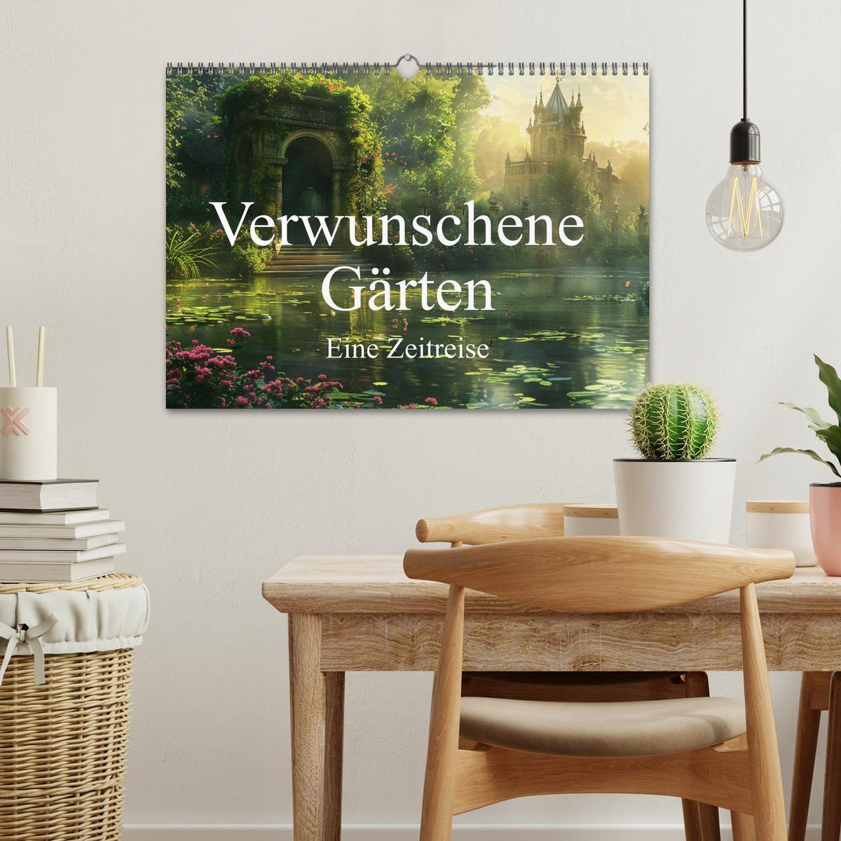 Bild: 9783383806506 | Verwunschene Gärten - Eine Zeitreise (Wandkalender 2025 DIN A3...