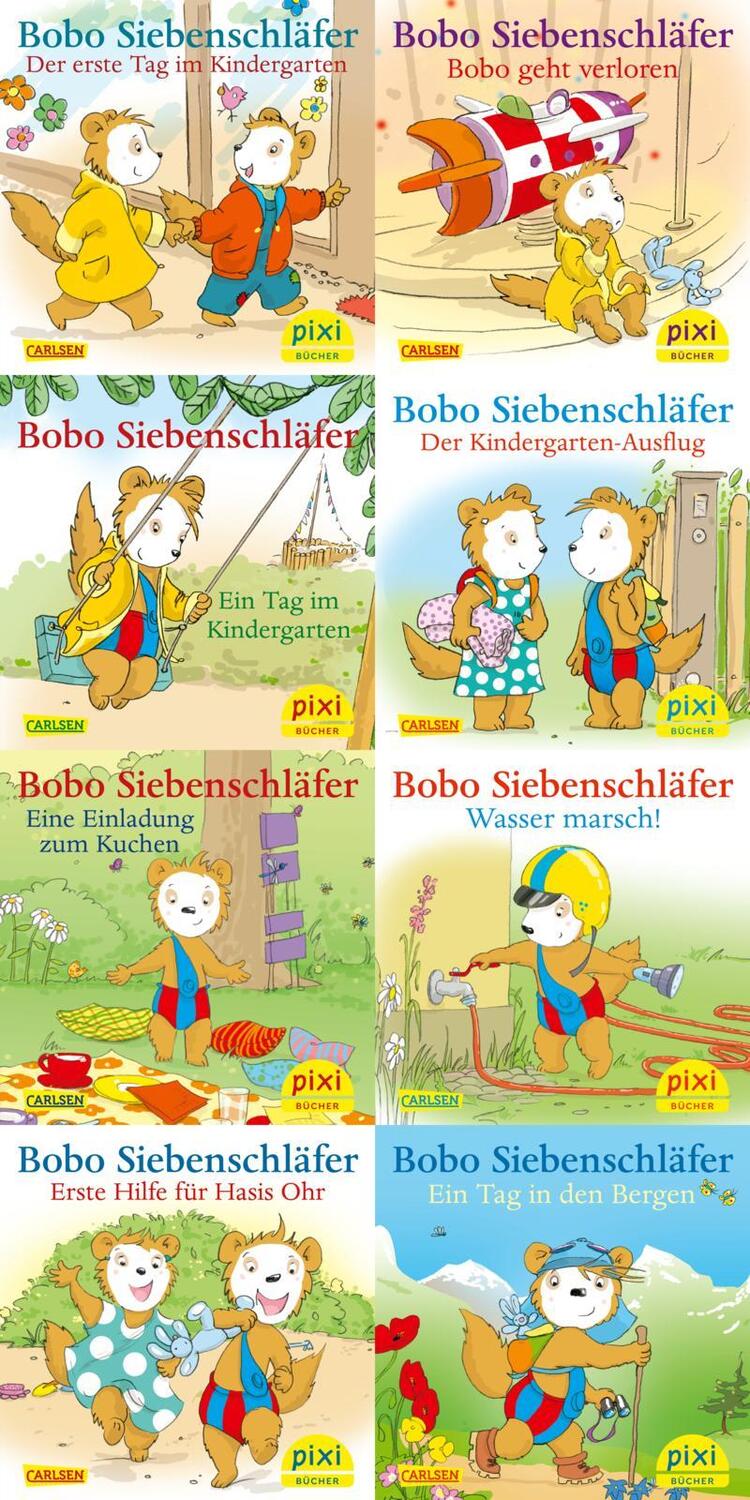 Cover: 9783551044969 | Pixi-8er-Set 282: Neues von Bobo Siebenschläfer (8x1 Exemplar) | Box