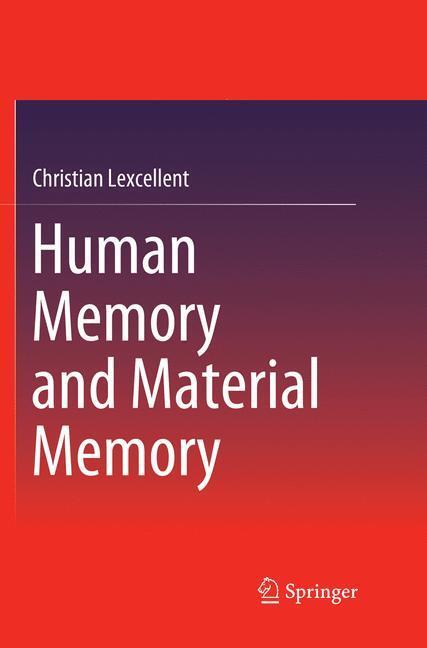 Cover: 9783030076085 | Human Memory and Material Memory | Christian Lexcellent | Taschenbuch