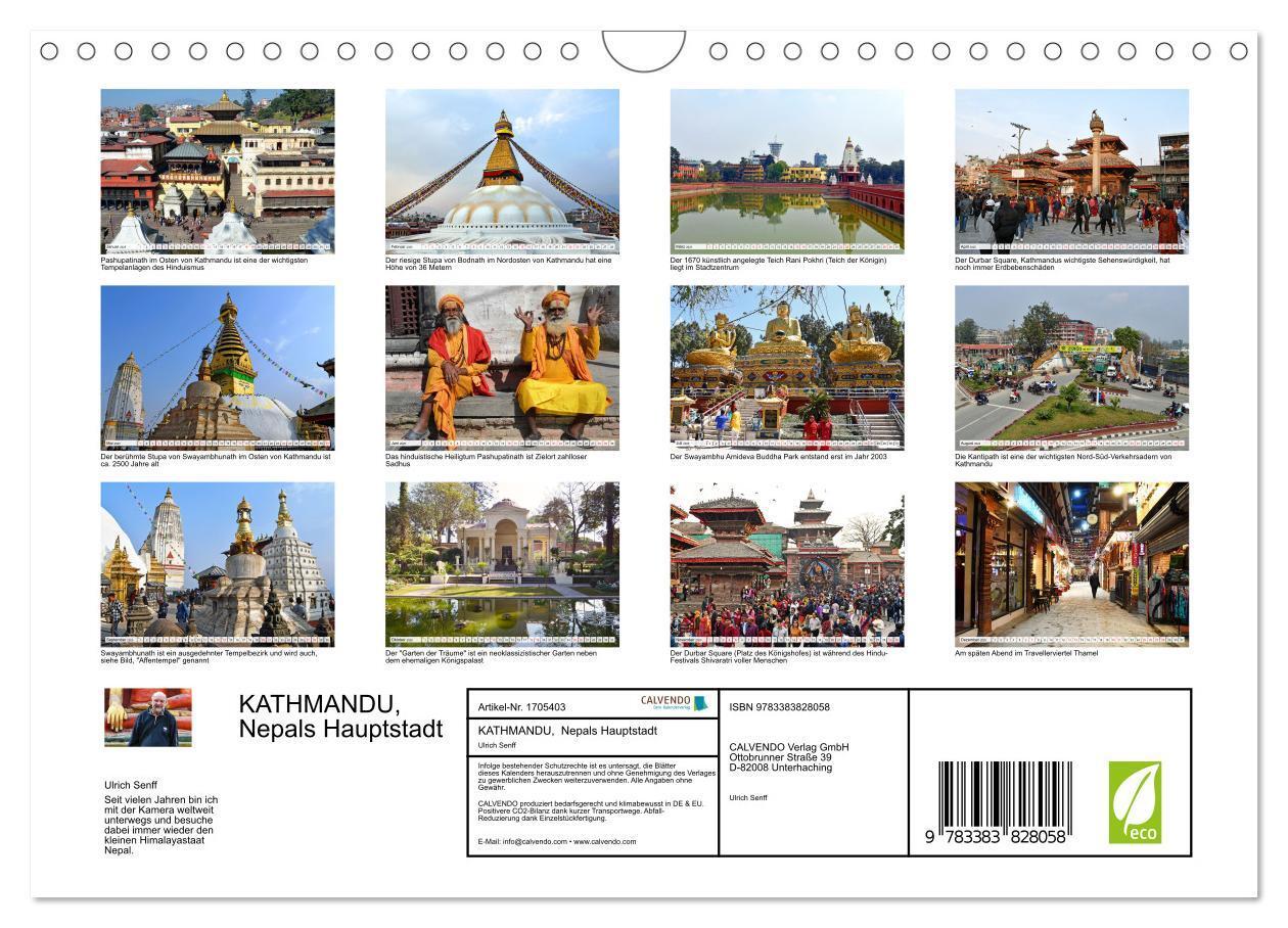 Bild: 9783383828058 | KATHMANDU, Nepals Hauptstadt (Wandkalender 2025 DIN A4 quer),...