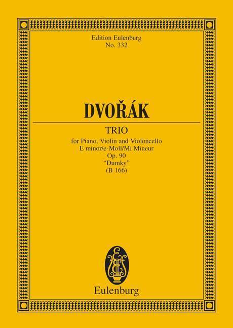 Cover: 9783795769475 | Trio for Piano, Violin and Viloncello, e-Moll | Antonín Dvorák | 52 S.