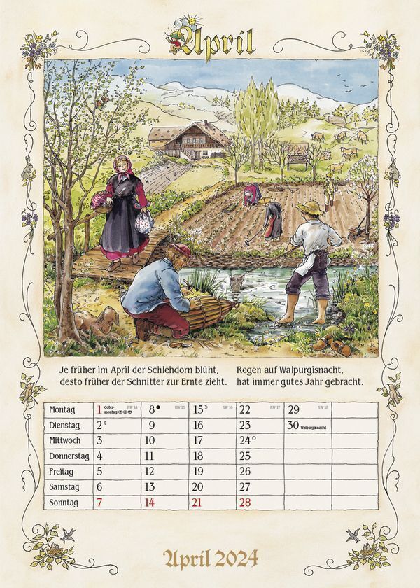 Bild: 9783731869115 | Bauernkalender 2024 | Korsch Verlag | Kalender | Spiralbindung | 13 S.