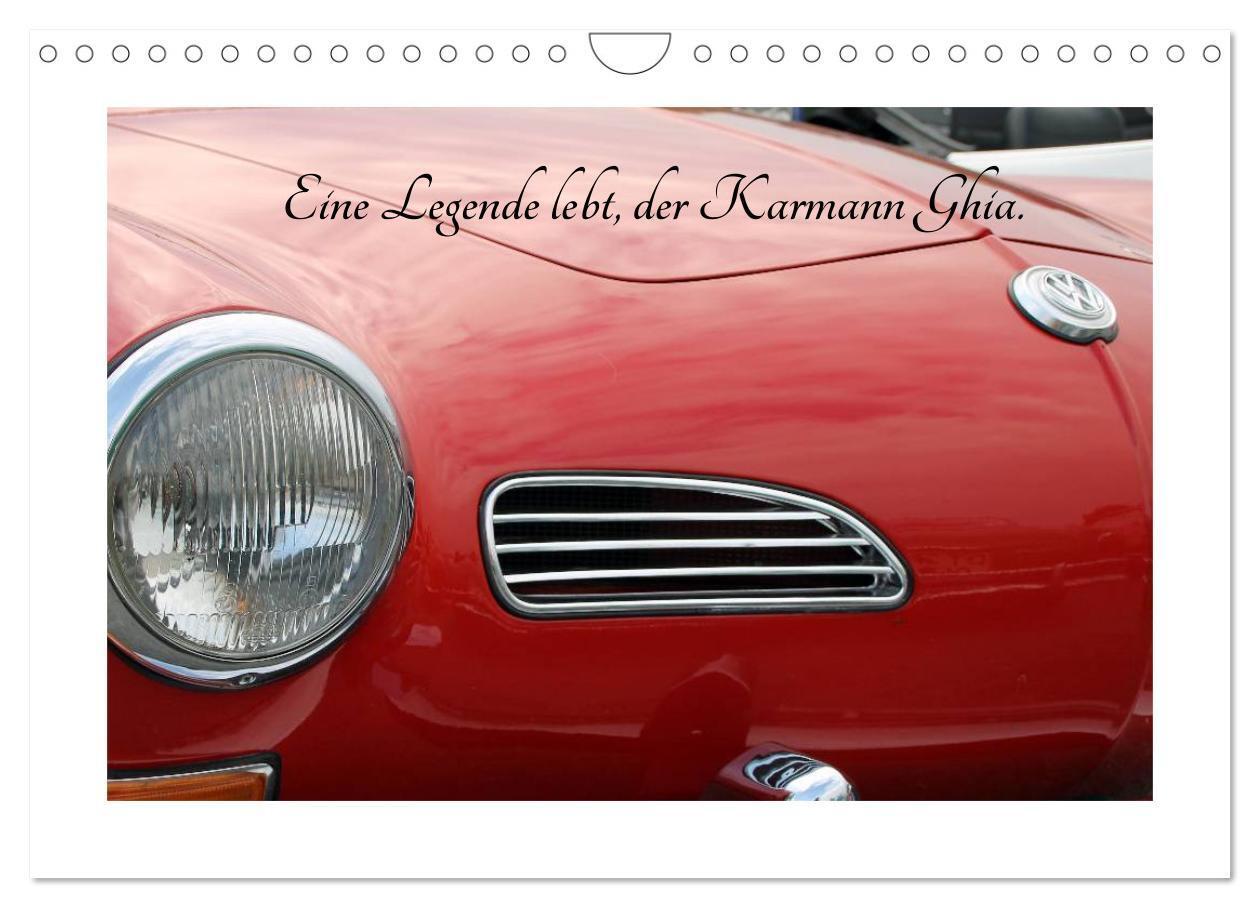 Cover: 9783675589681 | Eine Legende lebt, der Karmann-Ghia (Wandkalender 2024 DIN A4...