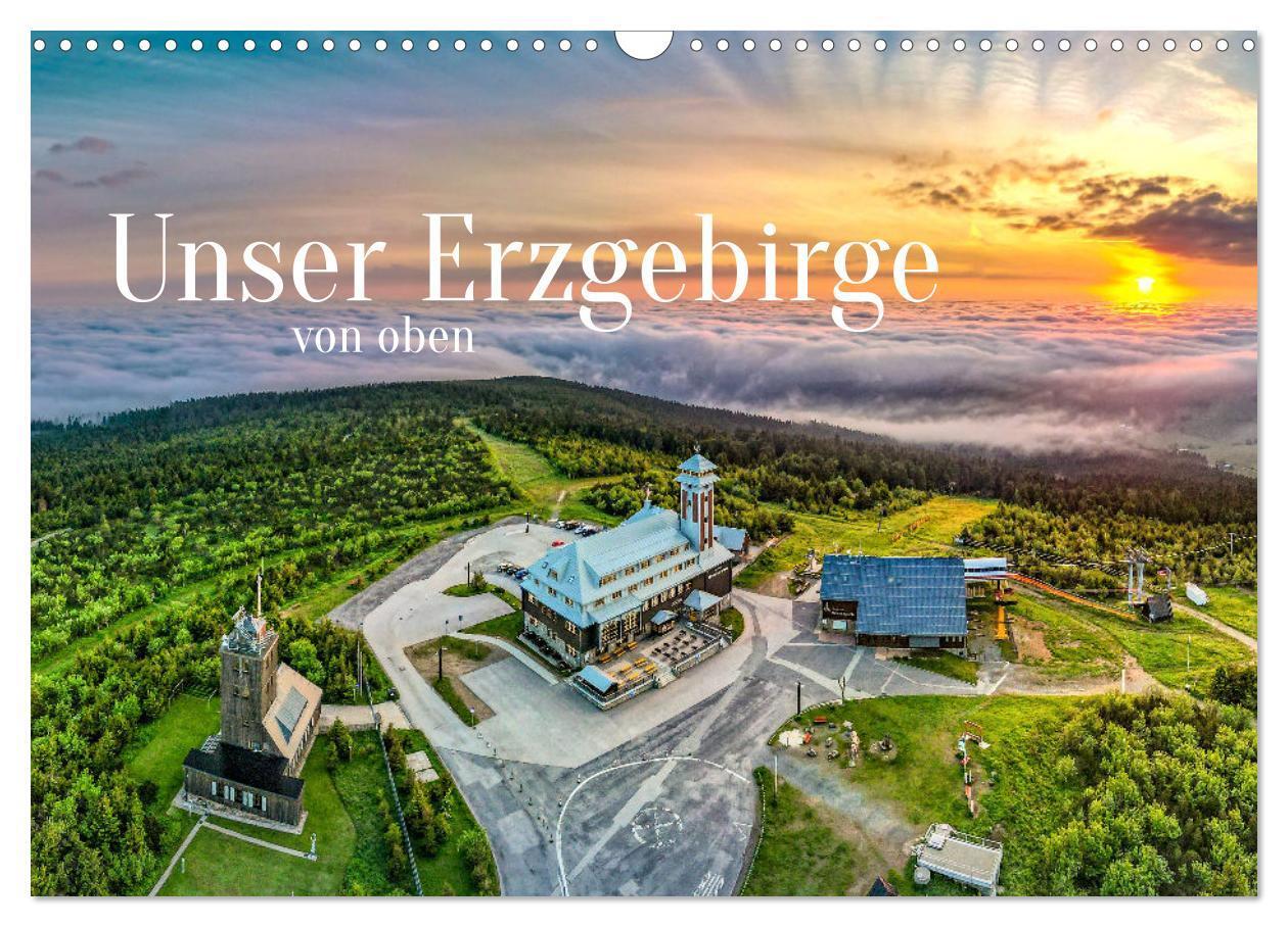 Cover: 9783675720718 | Unser Erzgebirge von oben (Wandkalender 2024 DIN A3 quer), CALVENDO...