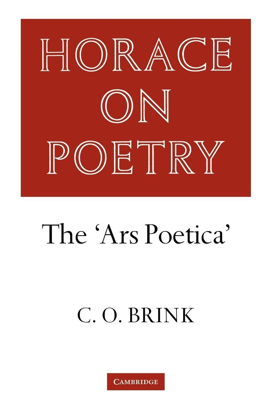 Cover: 9780521283083 | Horace on Poetry | The 'Ars Poetica' | C. O. Brink | Taschenbuch