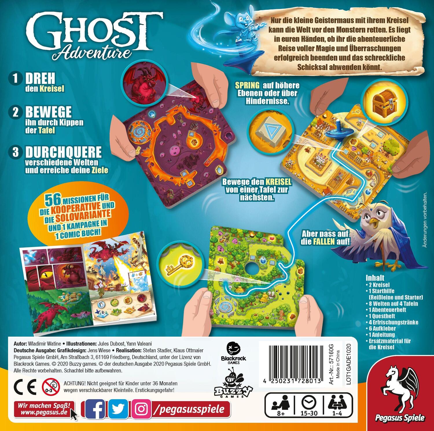 Bild: 4250231728013 | Ghost Adventure | Spiel | Deutsch | 2020 | Pegasus | EAN 4250231728013