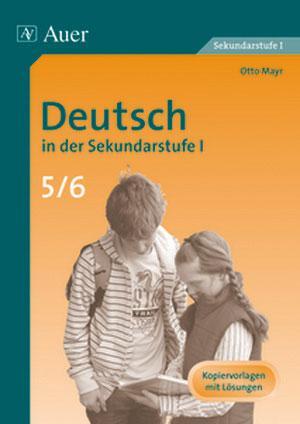 Cover: 9783403049128 | Deutsch in der Sekundarstufe I, Klasse 5/6 | Otto Mayr | Taschenbuch