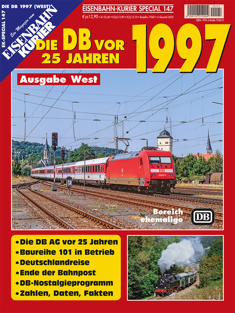 Cover: 9783844670400 | Die DB vor 25 Jahren - 1997 Ausgabe West | Broschüre | 98 S. | Deutsch