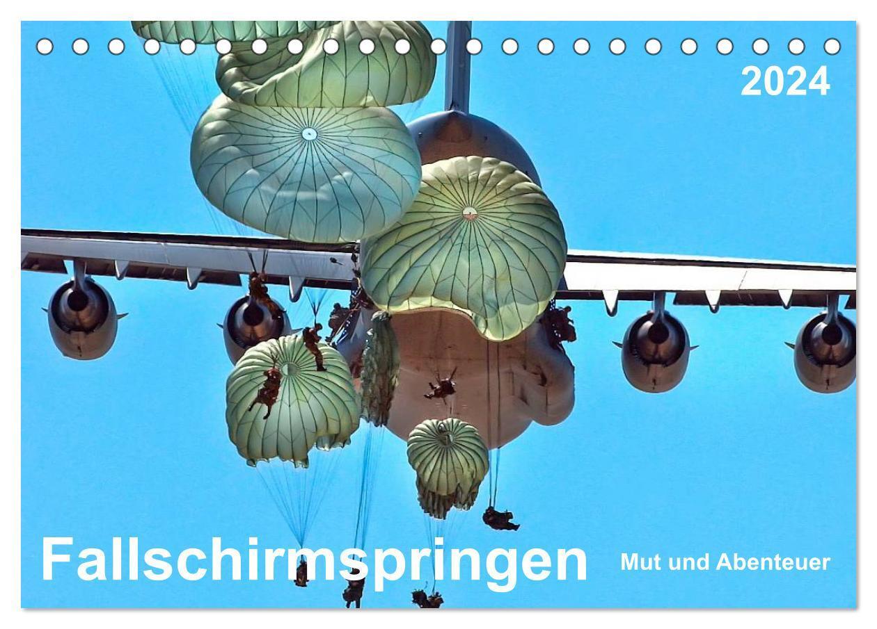 Cover: 9783675469761 | Fallschirmspringen - Mut und Abenteuer (Tischkalender 2024 DIN A5...