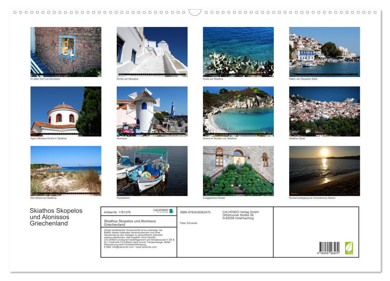 Bild: 9783435563470 | Skiathos Skopelos und Alonissos Griechenland (Wandkalender 2025 DIN...