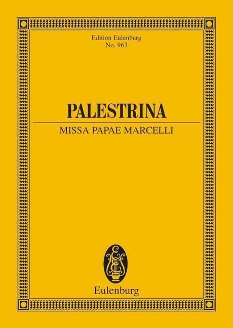 Cover: 9783795762810 | Missa Papae Marcelli | gemischter Chor (SSAATTBB). Studienpartitur.