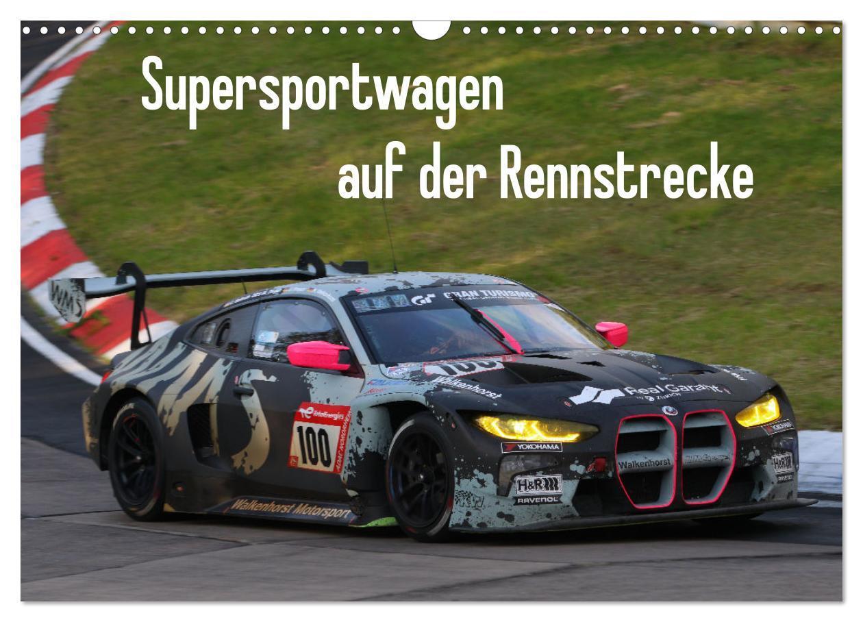 Cover: 9783383665219 | Supersportwagen auf der Rennstrecke (Wandkalender 2024 DIN A3...