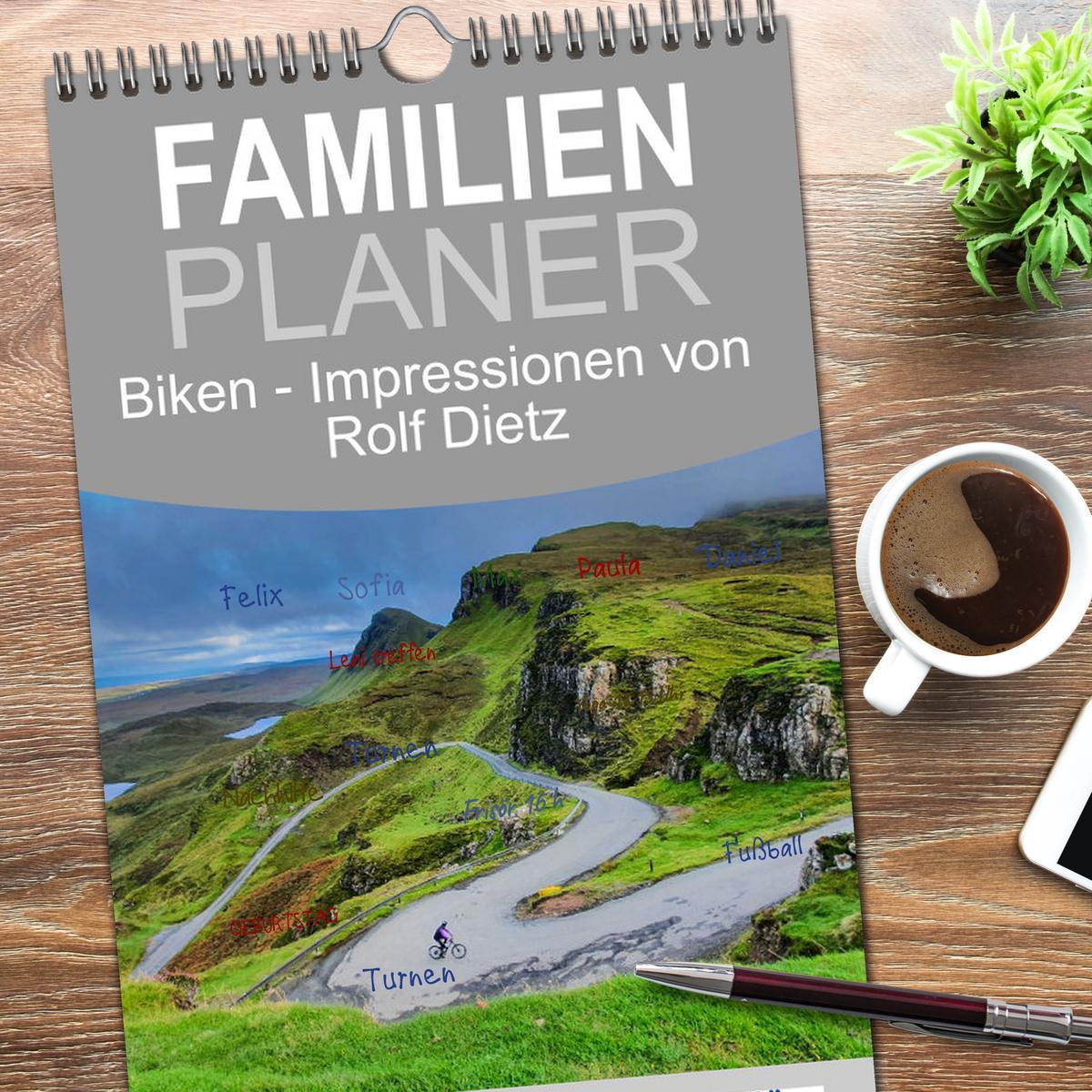 Bild: 9783457096543 | Familienplaner 2025 - Biken - Impressionen von Rolf Dietz mit 5...