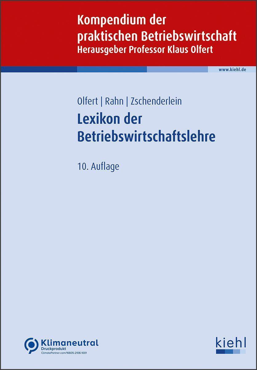 Cover: 9783470643403 | Lexikon der Betriebswirtschaftslehre | Oliver Zschenderlein | Buch